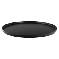 Plateau rond en métal noir 39.5 cm-Métal-Noir-Present Time