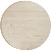 Plateau rond en pin 75 cm épaisseur 3 cm-Bois de Pin-Beige-Astigarraga