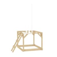 Plateforme pilotis pour maisonnette modulable en bois blanc fsc®-Bois-Marron-TP Toys