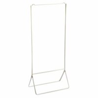 Portant à vêtements métal blanc 25x51-Madam Stoltz
