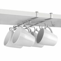 Porte 10 tasses à suspendre - MYMUG--Argenté-Metaltex
