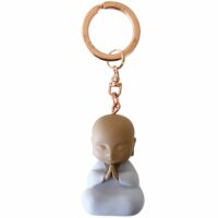 Porte clef petit messager parme 4.5 cm--Violet-Kontiki