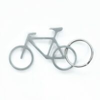 Porte-clés décapsuleur vélo en métal argent-Métal-Argenté-Kikkerland