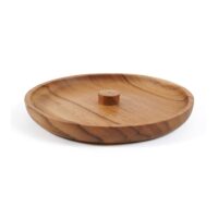 Porte-encens bois de teck marron 15x15x1