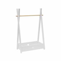 Porte-manteau enfant blanc et marron pour chambre--Blanc-Mobili Rebecca