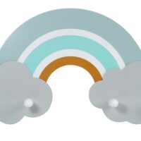 Porte-manteau mural forme arc-en-ciel--Bleu-Kindsgut