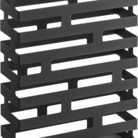 Porte parapluie design brique noir--Noir-Yamazaki