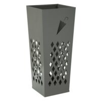 Porte-parapluie en métal gris cm 19x19x48-Métal-Gris-Mauro Ferretti