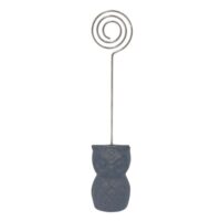 Porte photo hiboux en fonte marron ø.2.5 x 16.5cm-CHEMIN DE CAMPAGNE