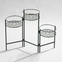 Porte-plantes en fer forgé vert--Vert-Maisons du Monde