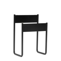Porte-revue en métal noir-Métal-Noir-Hübsch