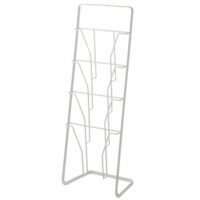 Porte-revues 3 niveaux en acier blanc Tower Yamazaki--Blanc-Yamazaki