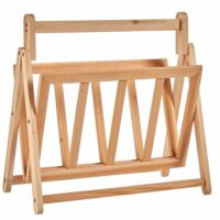 Porte-revues à poser en bois naturel-Bois-Marron-Wadiga