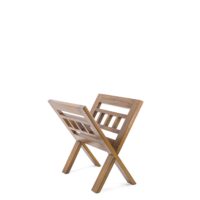 Porte-revues en bois de mindi marron L 40 cm-Bois-Marron-MOYCOR