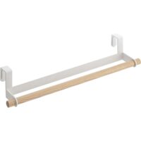 Porte torchons spécial porte de placard tosca--Blanc-Yamazaki