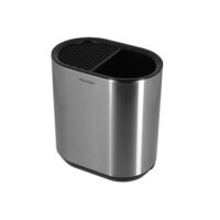 Porte ustensile en acier inoxydable-Inox-Gris-Menastyl
