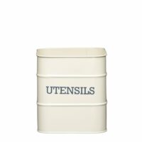 Pot à Ustensiles de Cuisine en Métal Crème-Métal-Beige-Living Nostalgia