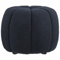 Pouf bleu marine ø48 cm-Moloo