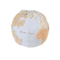 Pouf carte du monde bleu et gris--Multicolore-Lorena Canals