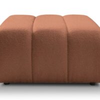 Pouf en tissu bouclette terracotta 75x82x41-Tissu-Orange-Casanova Paris