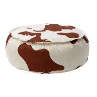 Pouf enfant rond velours côtelé premium-Velours-Blanc-Bees & Blooms