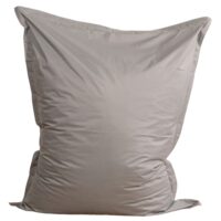 Pouf extérieur imperméable déhoussable anti-uv gris c. 140x180 cm--Gris-Bananair