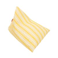 Pouf extérieur polyester déperlant sans rembourrage jaune--Jaune-Flamingueo