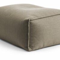 Pouf extérieur repose pied déhoussable taupe 55x65x30 cm--Taupe-Magma