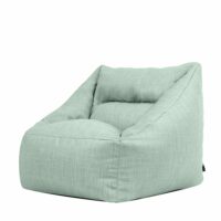 Pouf fauteuil d'intérieur et d'extérieur en tissu tissé vert sauge-Tissu-Vert-Icon