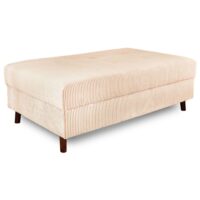 Pouf modulable   en velours côtelé  beige-Velours-Beige-Best Mobilier