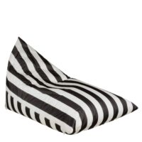 Pouf noir polyester h95xl95xl140cm--Noir-In The Mood