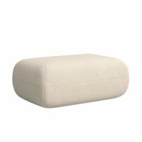 Pouf repose-pieds beige 60x98 cm--Beige-Hannun
