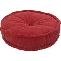 Pouf rond en velours