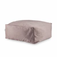 Pouf velours bâton rose 50x50x25 cm-Velours-Rose-Naf Naf