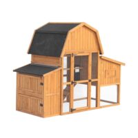 Poulailler 6 poules bois de sapin-Bois de Pin-Marron-sweeek