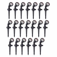Projecteur Extérieur (20 pcs) GU10 Piquet de Jardin Noir Tidian--Noir-FORLIGHT