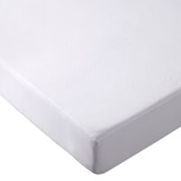 Protège matelas en coton blanc 140x190cm-Coton-Blanc-Becquet