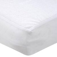 Protège-matelas en éponge imperméable 160 x 200 cm--Blanc-Stof