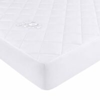 Protège matelas polyester blanc 90x190 cm--Blanc-Atelier du coton
