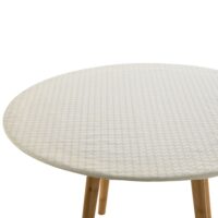 Protège table en polyester blanc--Blanc-Becquet