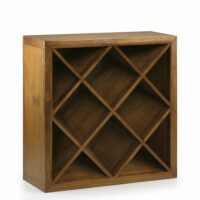 Range bouteille en bois marron 12 compartiments L 90 cm-Bois-Marron-MOYCOR
