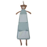 Rangement mural ourson bleu en polyester--Bleu-Amadeus