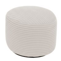 Repose-pieds déhoussable en velours côtelé 50x30 cm beige-Velours-Beige-Bananair