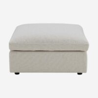Repose-pieds en tissu - ivoire-Tissu-Beige-Habitat