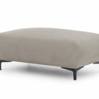 Repose-pieds en tissu structuré taupe 110x65x46 cm-Tissu-Taupe-S-Style