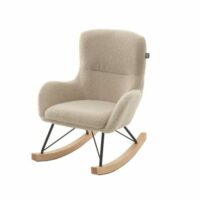 ROCKY chaise à bascule mini beige bouclé--Beige-Vipack