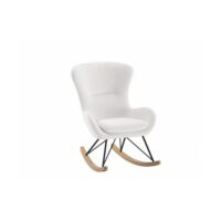 Rocky fauteuil à bascule blanc--Blanc-Vipack