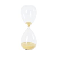 Sablier en verre h25-Verre-Doré-Sia Deco