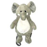 Sac à dos peluche animaux enfant vert de gris 15 l--Vert-Sevira Kids