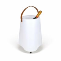 Seau à champagne lumineux blanc--Blanc-Livoo